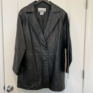 Chadwick’s Vintage Black 100% Leather Jacket Women’s Size L (14/16)